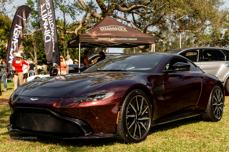Obviously not a vintage car. A dealership who sponsors the event brought this beauty out.